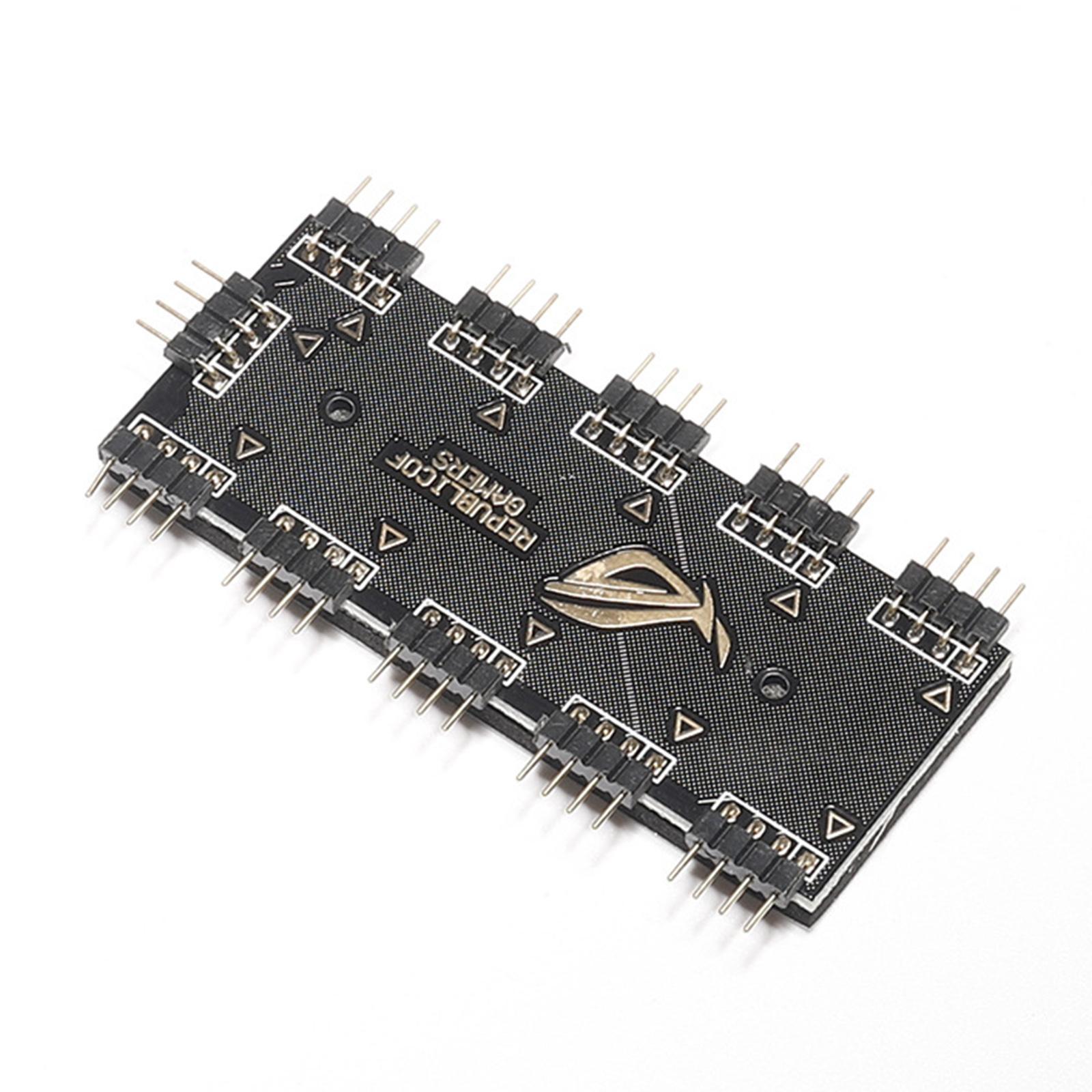 Computer Fan  Computer  RGB LED Splitter Hub for Computer