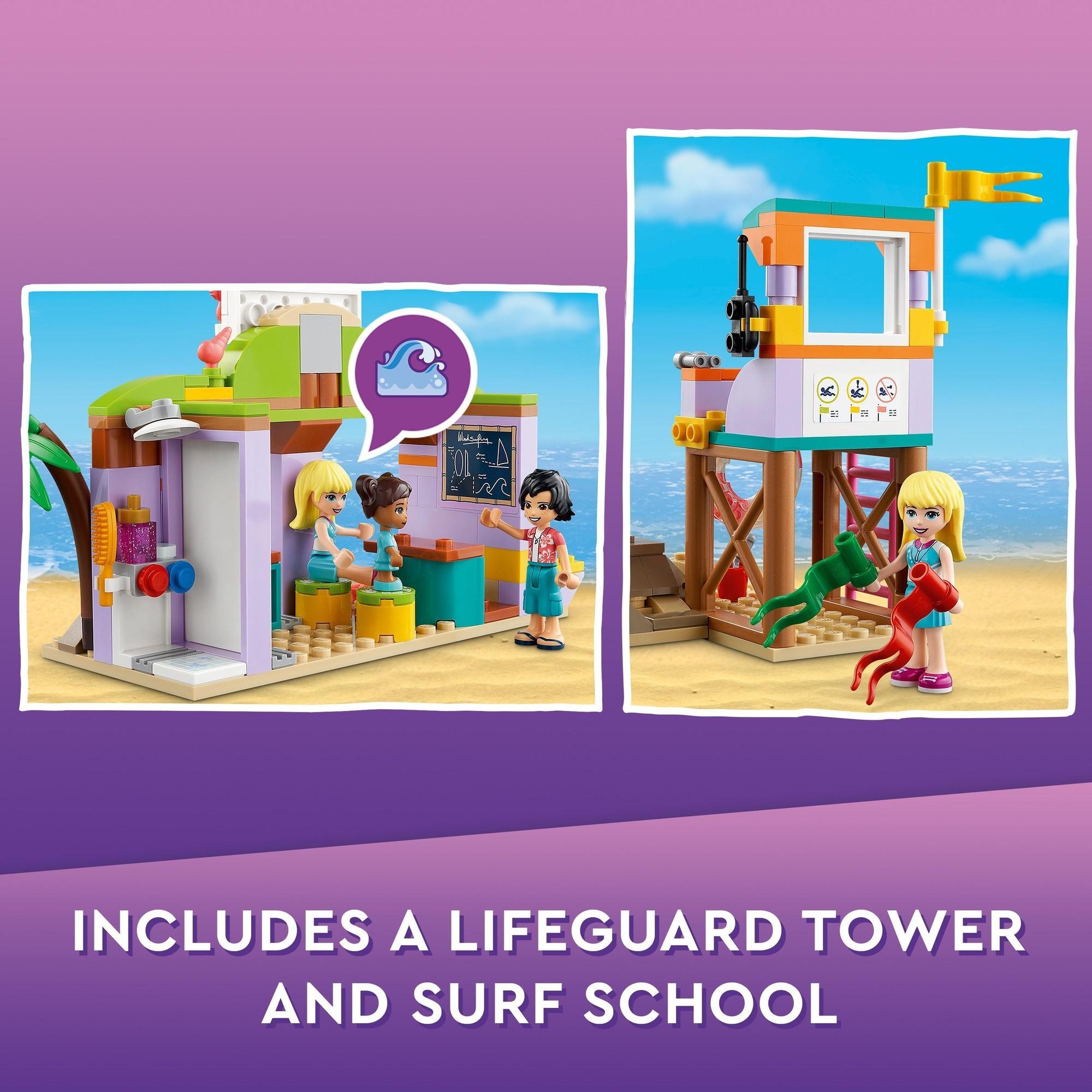 LEGO Friends 41710 Khu lướt sóng bãi biển của Stephanie (288 chi tiết)