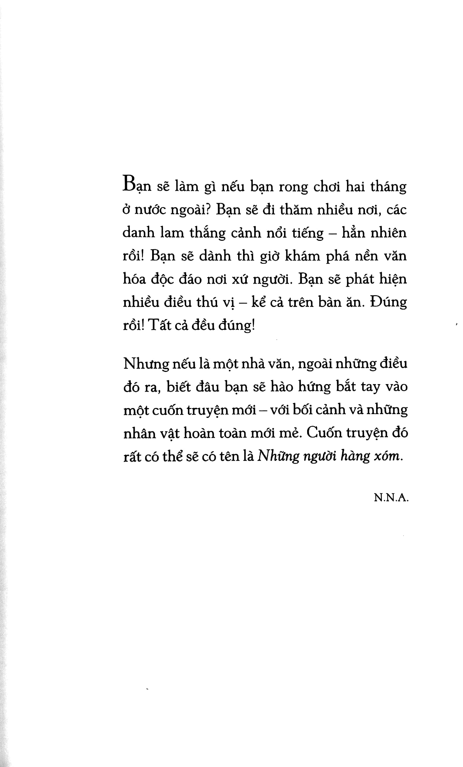 Những người hàng xóm - NNA