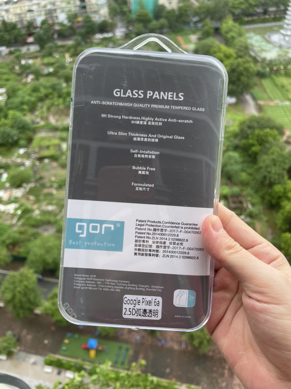 Bộ 2 Kính cường lực GOR cho Google Pixel 6A trong suốt 2.5D Hàng nhập khẩu