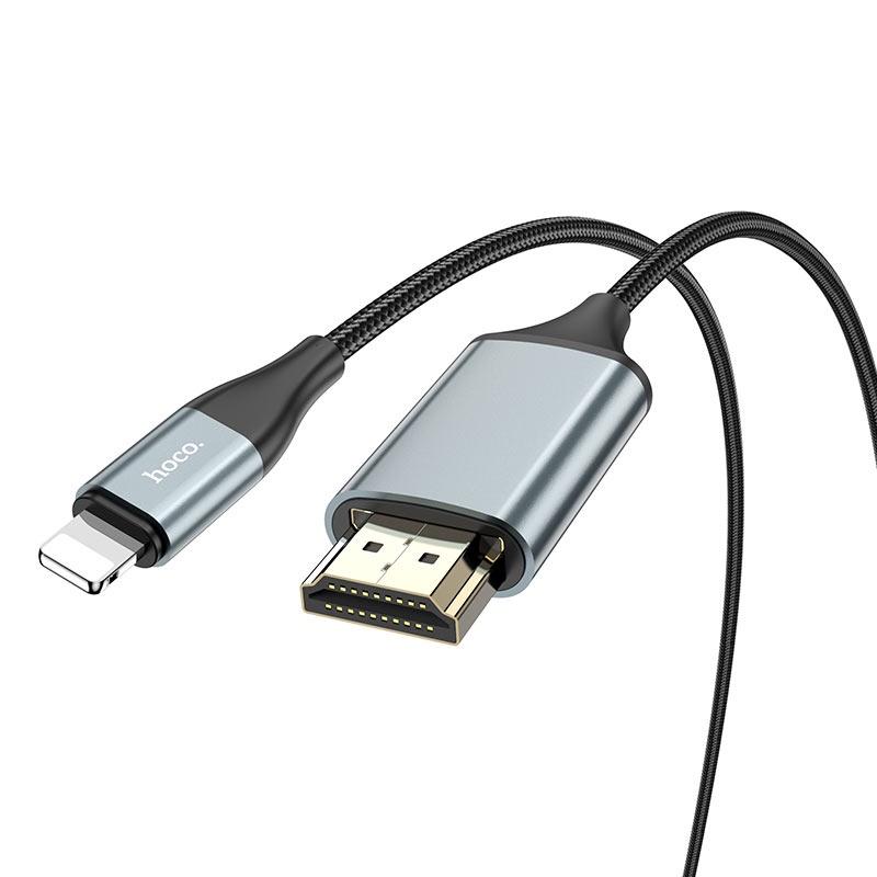 Đầu chuyển Hoco UA15 / UA13 cho iPhone/iPad/Type C to HDMI hàng chính hãng, truyền hình ảnh, âm thanh từ điện thoại sang màn hình, Tivi