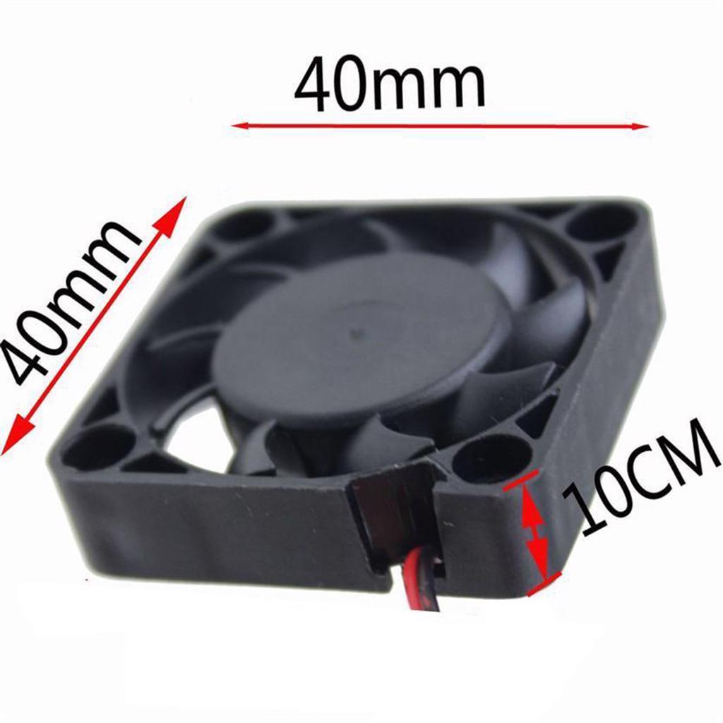 4 Miếng 12V 2Pin 40mm Mini 4cm Quạt Máy Tính Im Lặng Quạt Làm Mát Máy Tính