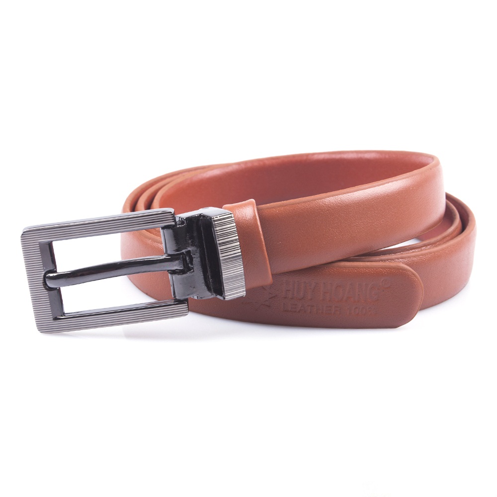 Dây thắt lưng nữ Huy Hoàng da bò 2P màu da, đen, đỏ, nâu, xanh đậm, xanh dương, cam HC5114-15-16-17-18-19-30