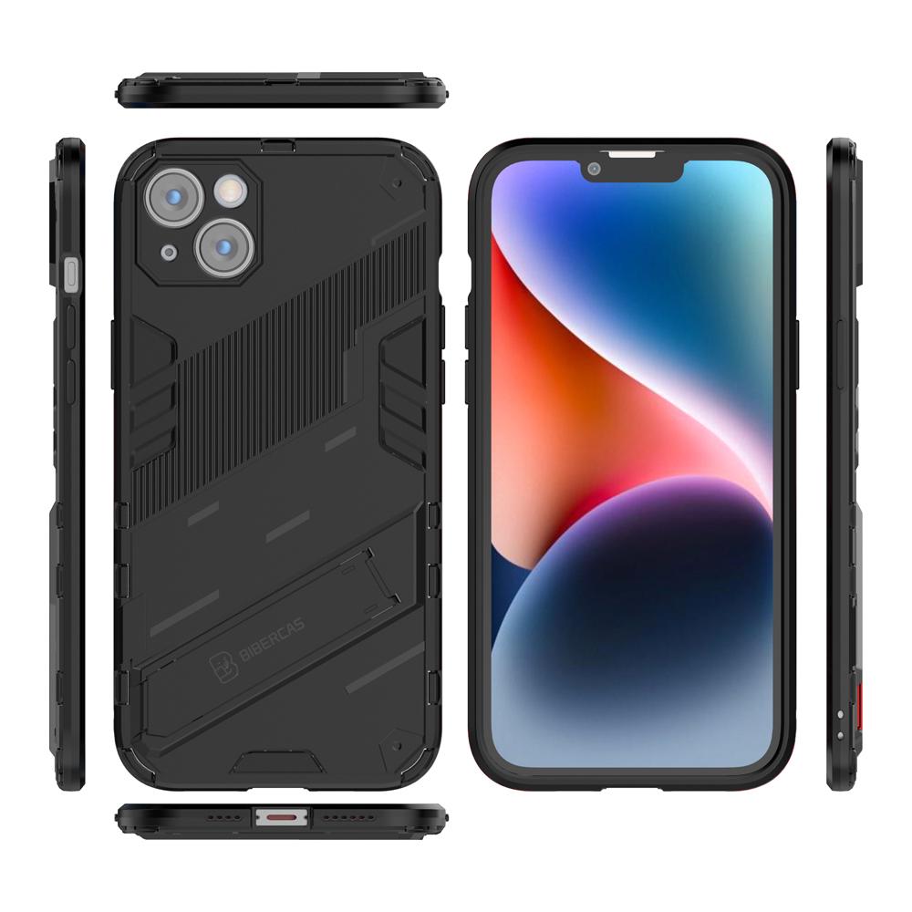 Ốp lưng cho iPhone 14 Plus, Ốp chống sốc Iron Man PUNK cao cấp kèm giá đỡ cho iPhone 14 Plus