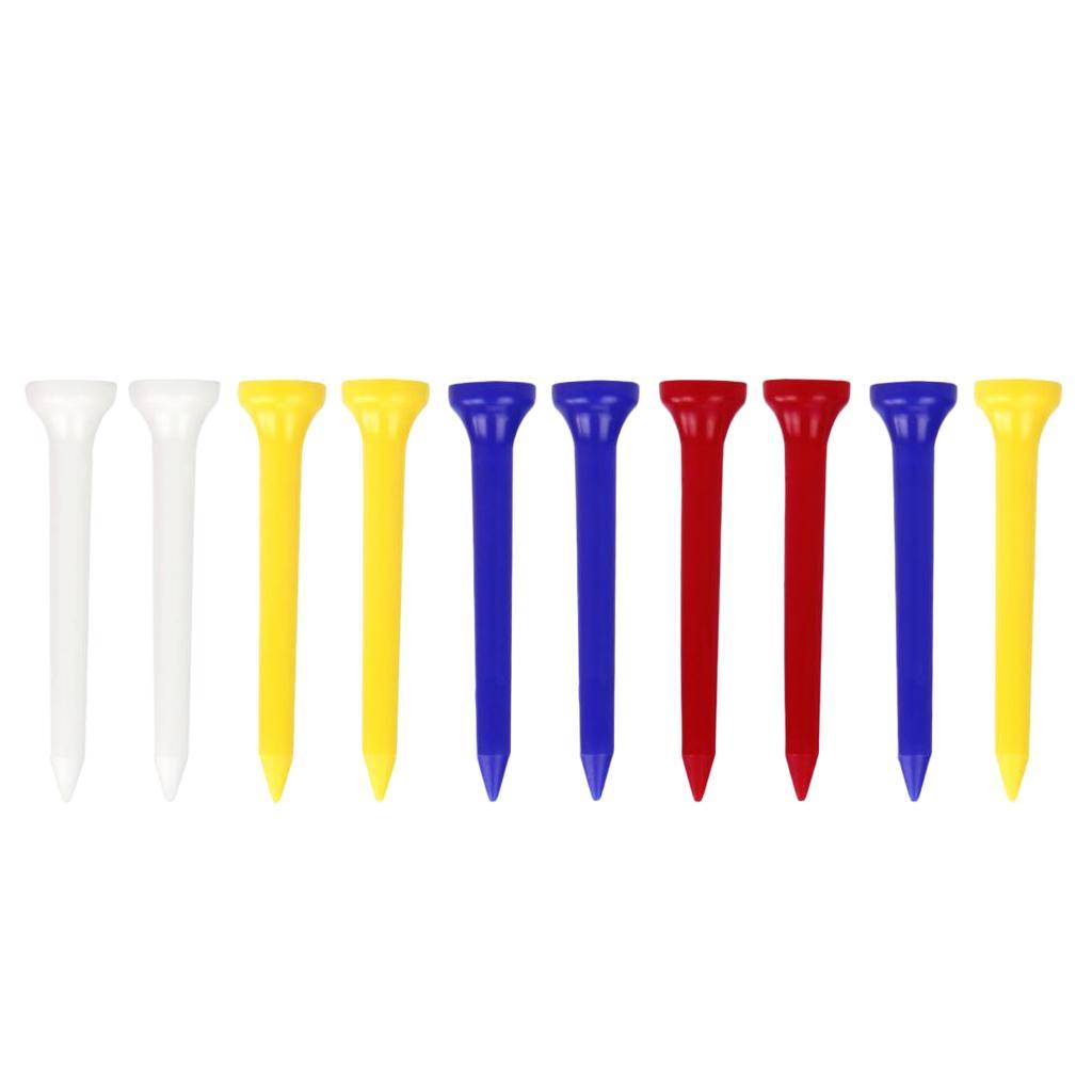 Golf Tees 2 / 3in Shatterproof, Low-friction Golf Nails in A Pack of 10