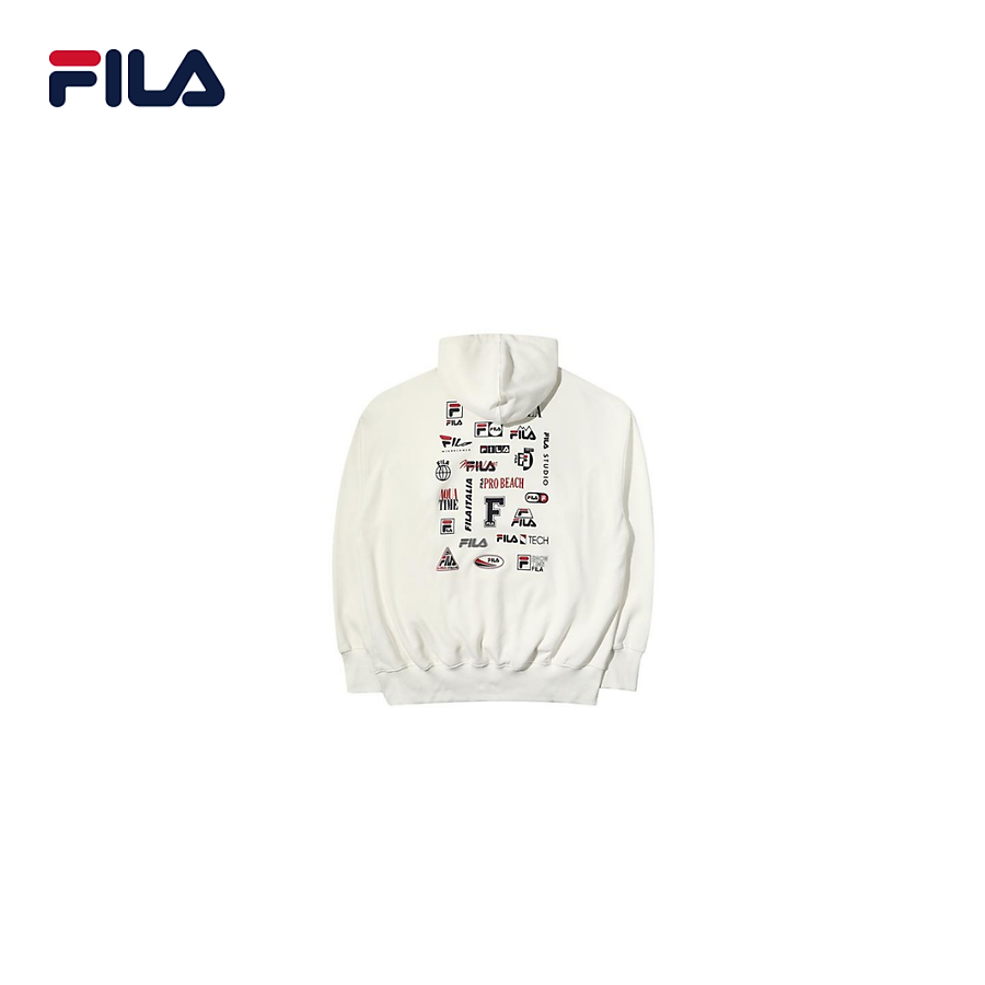 Áo hoodie tay dài có nón unisex Fila Logo Layered - New Beginning Collection - FS2POD1111X