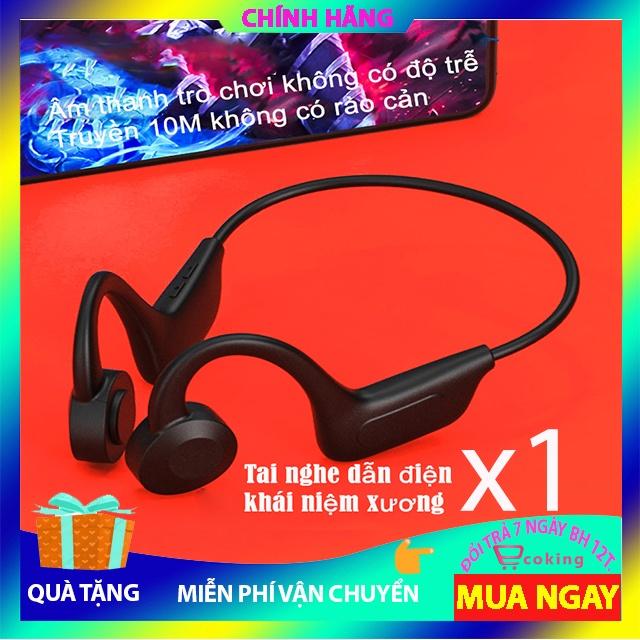 Tai Nghe Không Dây dẫn truyền qua xương Bluetooth X1 ECOKING{TẶNG KÈM TAI NGHE DÂY} âm thanh vòm HIFI có micro nói