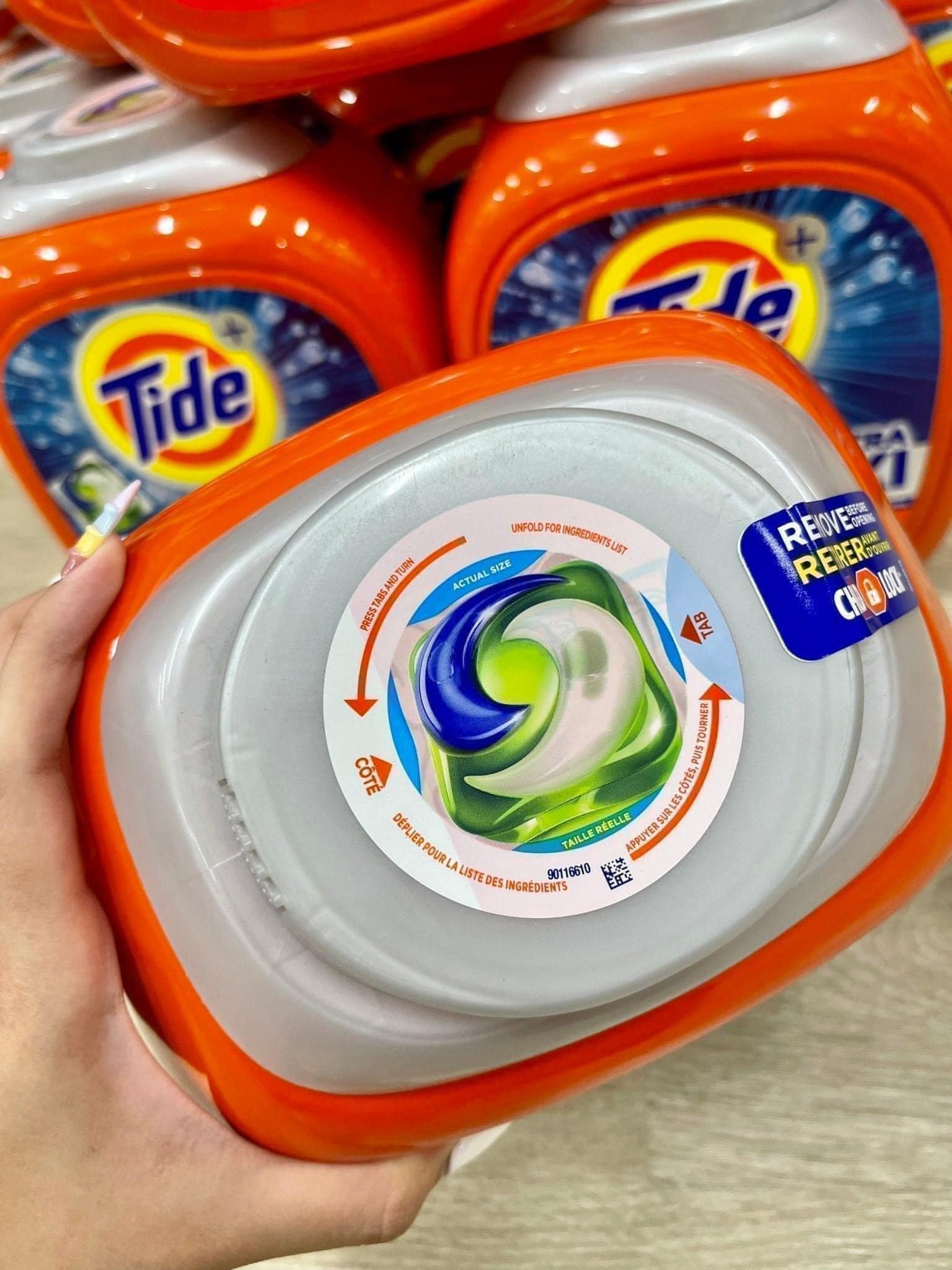 Viên Giặt Tide Pods Ultra Oxi 104 Viên 3.08kg – Mỹ