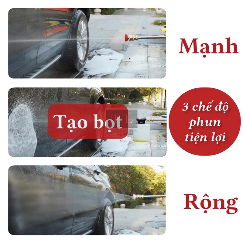 Máy Tăng Áp Lực Nước Vòi Phun Rửa XeTăng áp lực nước từ 3 đến 5 lần, 3 chế độ phun linh hoạt đa dạng