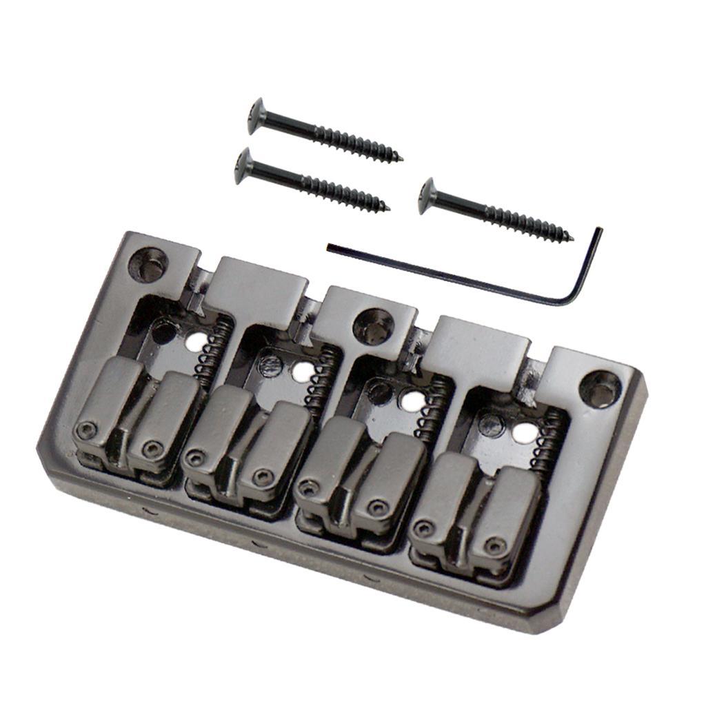 4 String Bass Bridge with Pickup for Electric Bass Guitar Parts