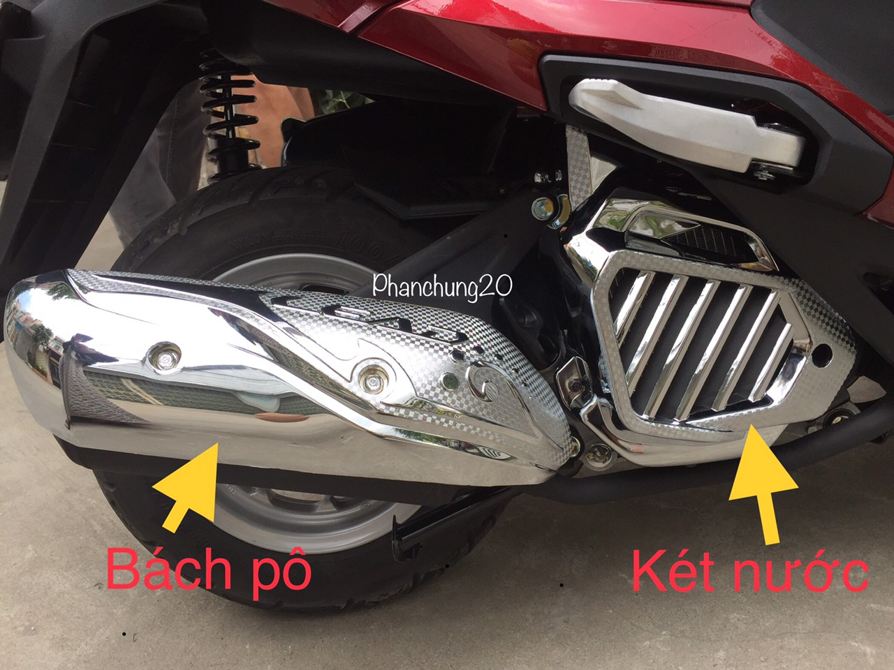 COMBO ỐP PHỤ KIỆN TRANG TRÍ DÙNG CHO ĐỜI XE HONDA LEAD 2017 2018 2019 2020 2021 CROM