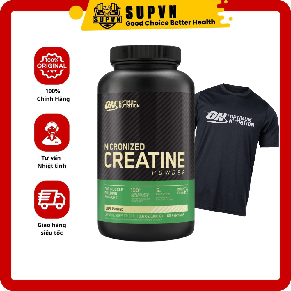 On Creatine Micronized Powder (300Gram) - Hỗ Trợ Tăng Cơ Tăng Sức Mạnh Sức Bền Và Phát Triển Cơ Bắp