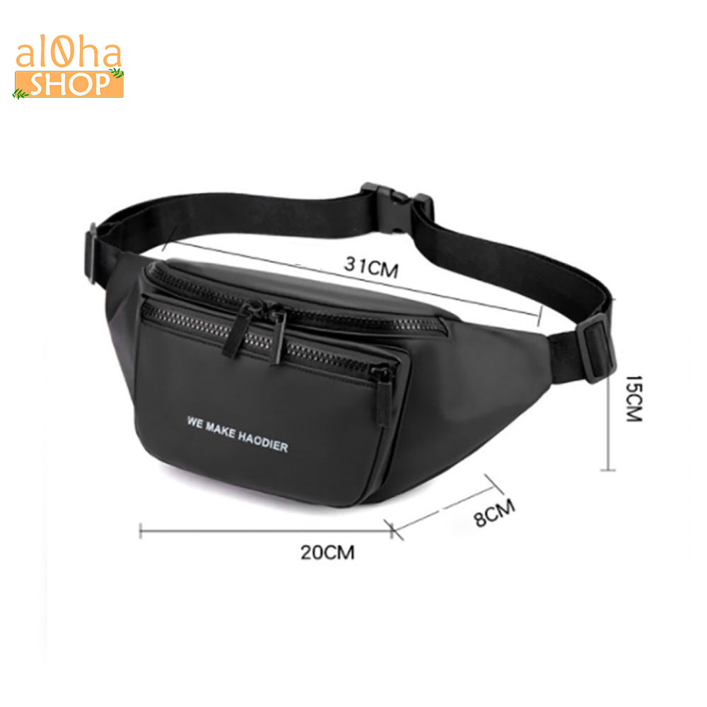 Túi bao tử vải chống nước - đeo chéo unisex nam nữ - al0ha Shop