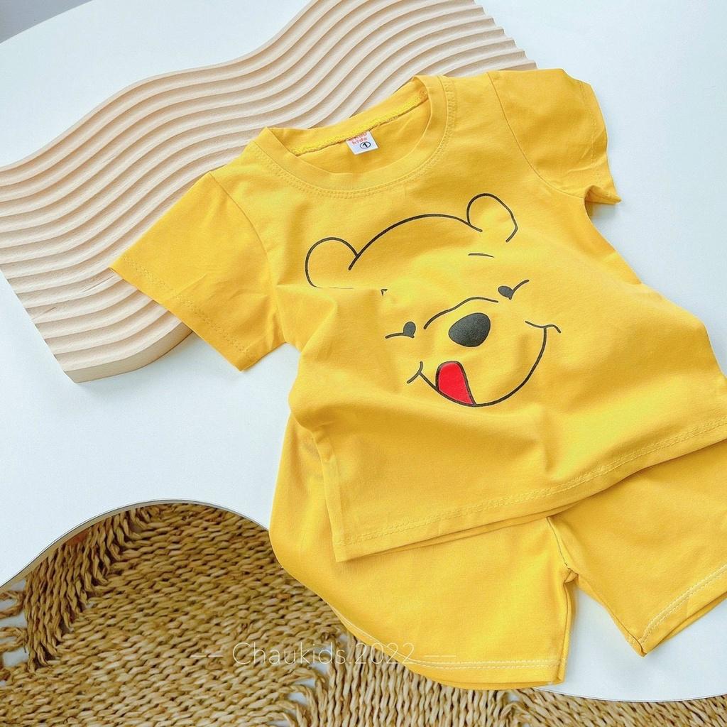 SET 2 BỘ ĐÙI BÉ COTTON VÀNG GẤU POOH