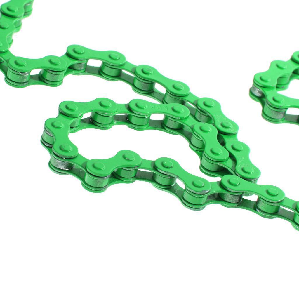 7 Colors Bike Chain Fixed Gear Track BMX Single Speed Chains 1/2'' x 1/8''