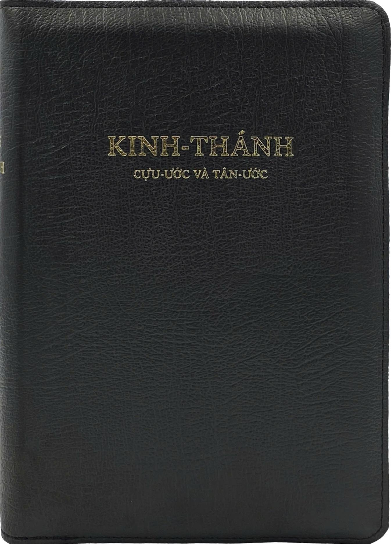 Sách - Kinh Thánh - Cựu Ước Và Tân Ước - Bìa Da - Màu Đen Có Khóa Kéo
