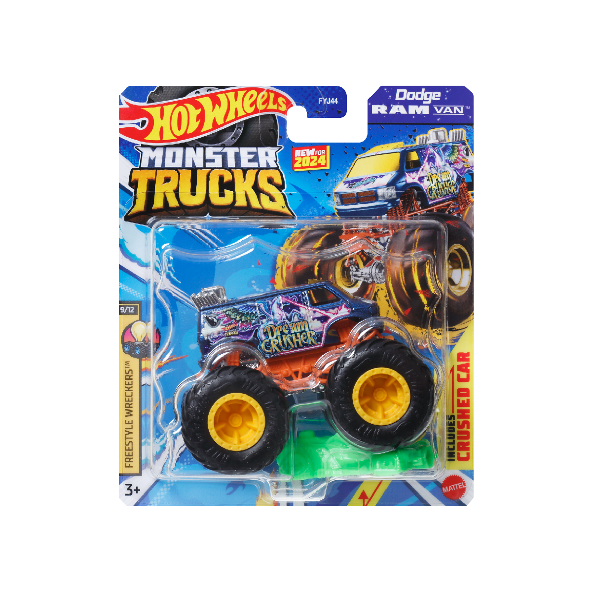 Đồ Chơi Siêu Xe Tải Quái Vật Monster Trucks Hot Wheels FYJ44 - Giao hàng ngẫu nhiên