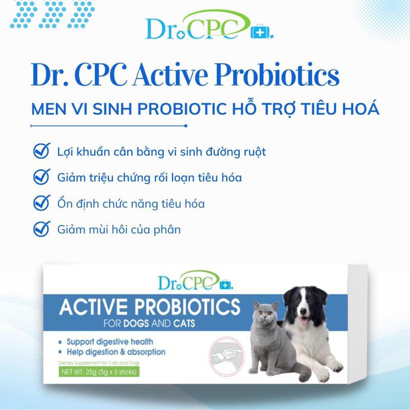 Lẻ 01 gói men tiêu hóa cao cấp cho chó mèo Active Probiotics Dr. CPC