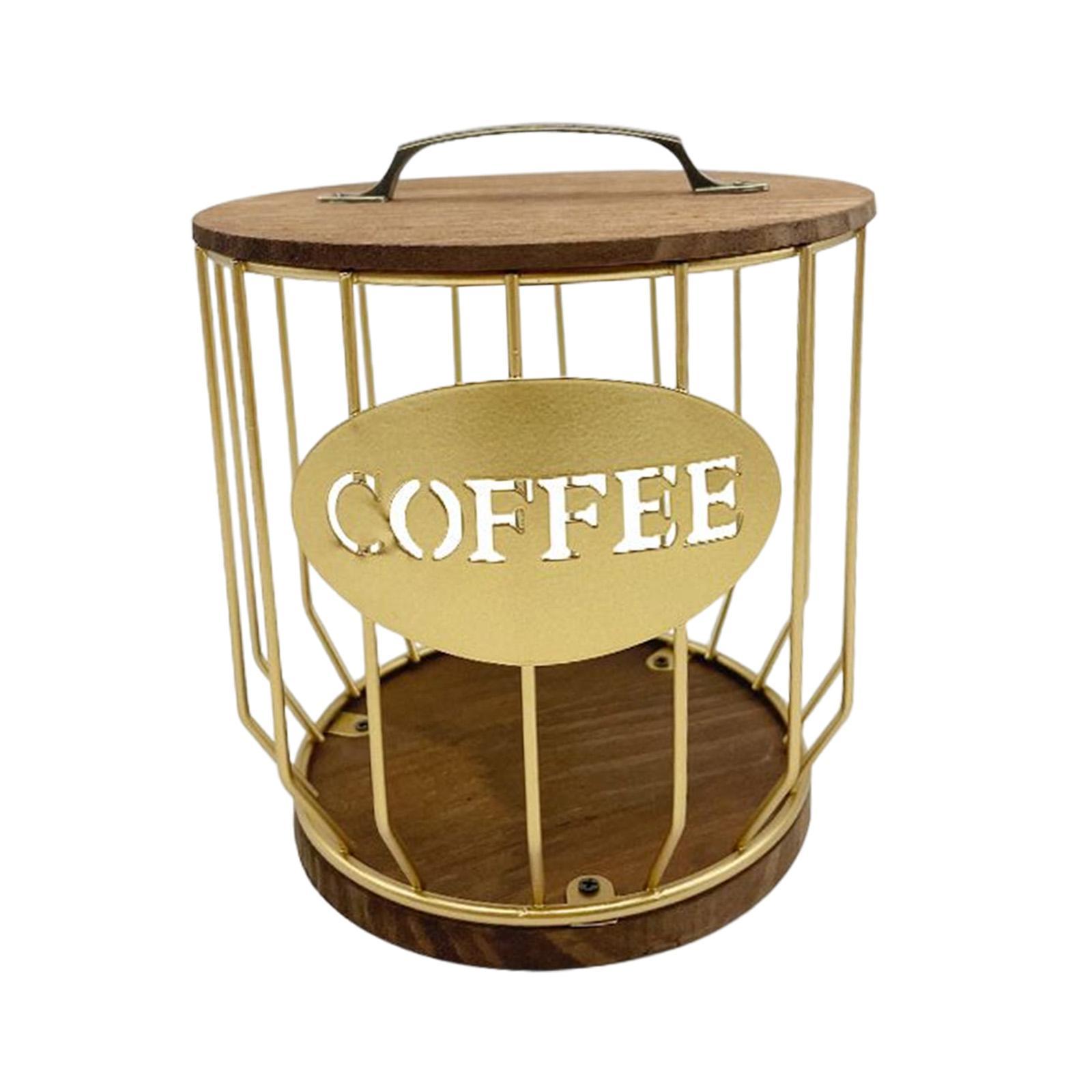 Coffee Pod Holder Storage Organizer Container for Coffee Bar Decor Counter