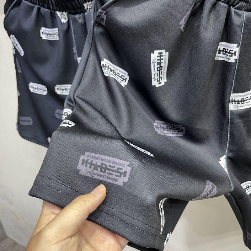 Quần Short quần đùi vải thun cotton HADES lưỡi lam màu đen cực cá tính cho cả nam nữ || Hany shop