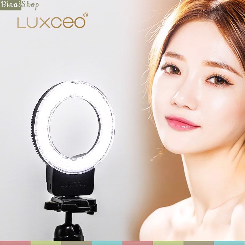 LUXCEO P01 Ring Light - Đèn Led Dạng Vòng Hỗ Trợ Quay Phim Chụp Hình Làm Youtube, Tik Tok, Review, Studio- Hàng chính hãng