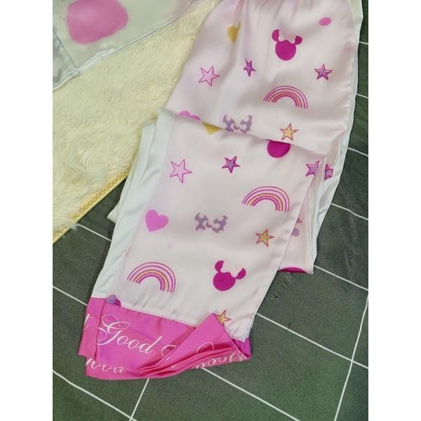 BỘ PIJAMA LỤA MULISI QUẢNG CHÂU CAO CẤP BÚP BÊ CÔNG CHÚA