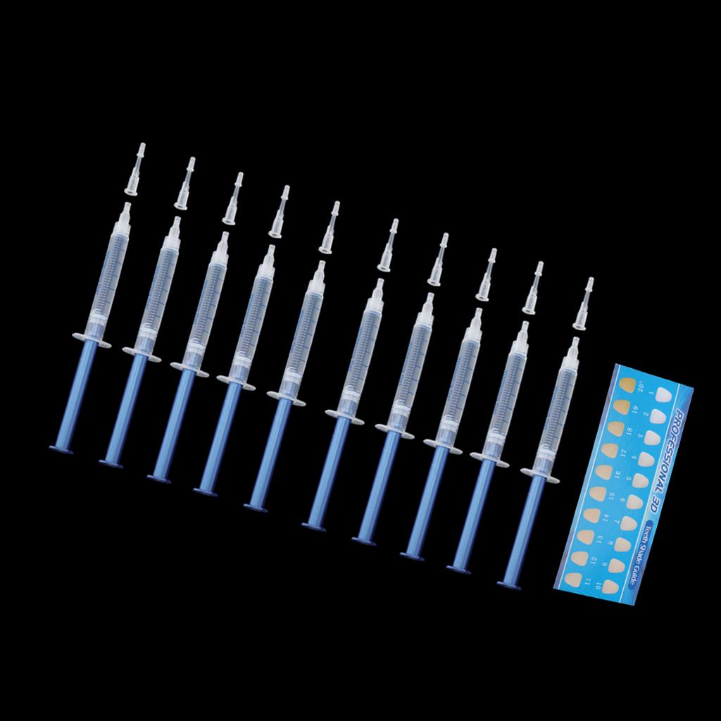 10 Pcs Strong Tooth Whitening Gel Teeth Whitener Bleaching White Gel