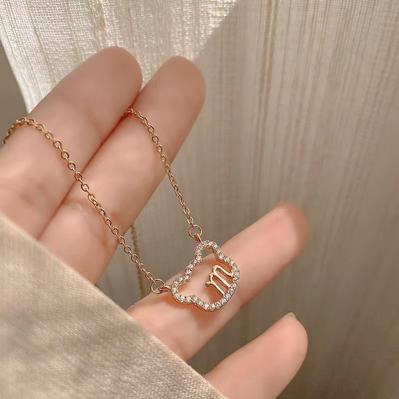 Dây Chuyền Nữ Titan Mặt Gấu Chữ M Đẹp Quà Tặng Bạn Gái Ring House