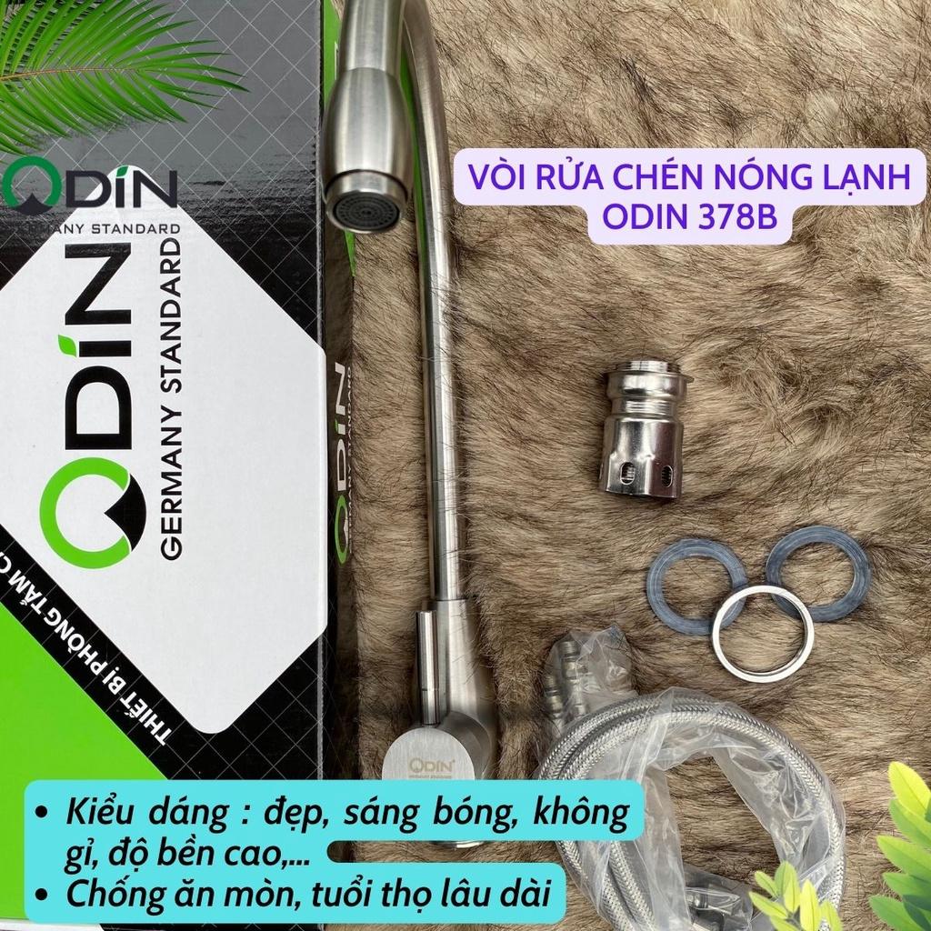 Vòi rửa chén nóng lạnh Inox 304 cao cấp ODIN 378B