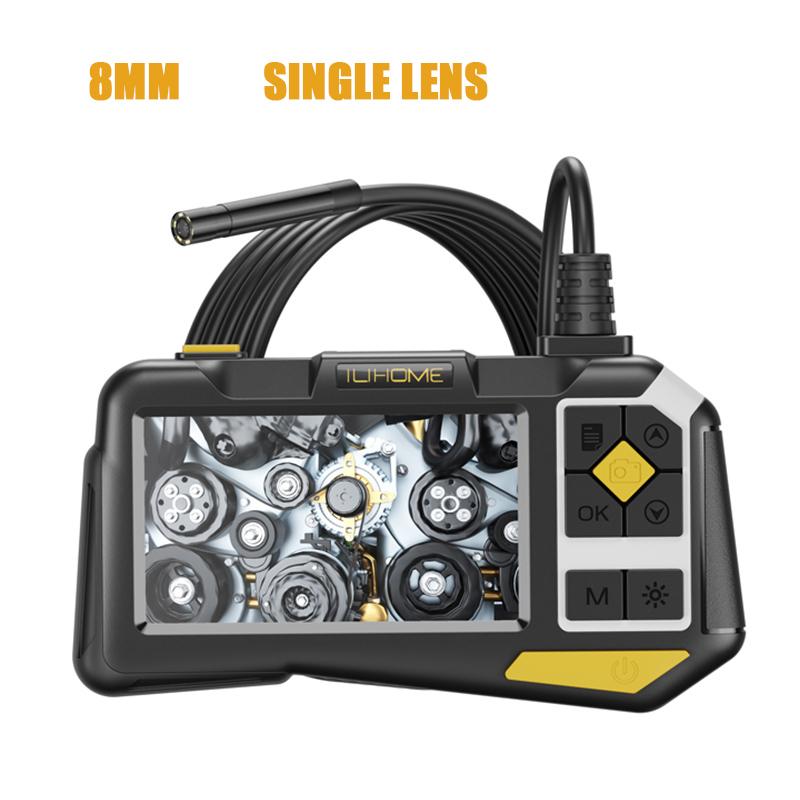Màn Hình IPS 4.5” Máy Nội Soi Công Nghiệp 8MM/5.5MM/3.9MM Camera Ống Kính Kép Đơn Kiểm Tra Ô Tô Borescope HD1080P 9 Đèn LED Chống Thấm Nước