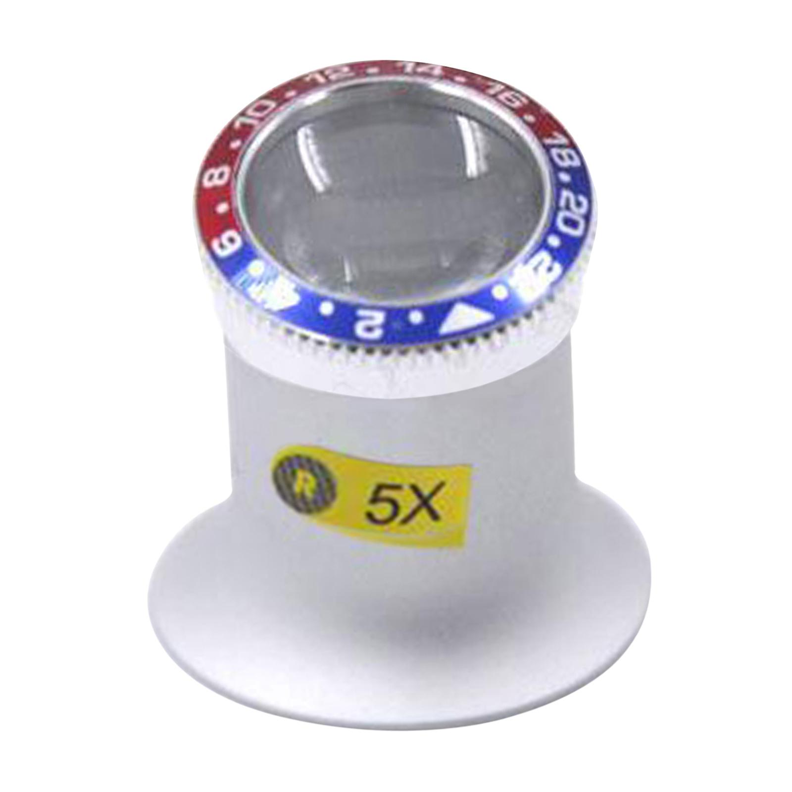 Loupe Eyeglass Magnifiers Watchmakers Repairs Tool - 5X, 10X, 20X Magnification Jeweller’s Watchmaker Eye Loupe Magnifying Glass