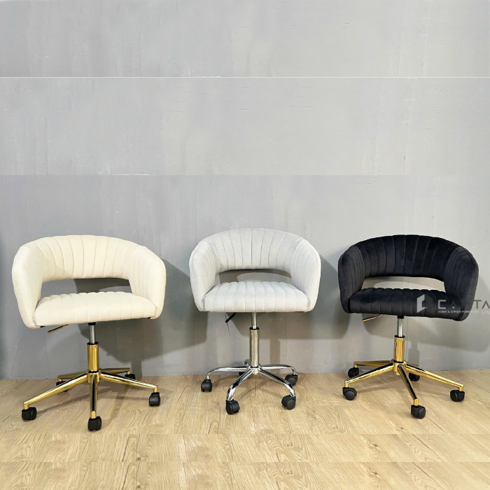 Ghế tư vấn nệm vải nhung CE1030-F