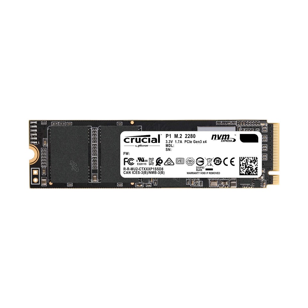 Ổ Cứng SSD Crucial P1 M2 2280 PCIe NVMe - Hàng Nhập Khẩu