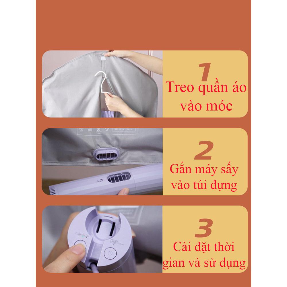 Máy sấy khô nhanh quần áo di động ACA DRYER cao cấp (Bộ Full phụ kiện như ảnh)  ️ FREESHIP ️