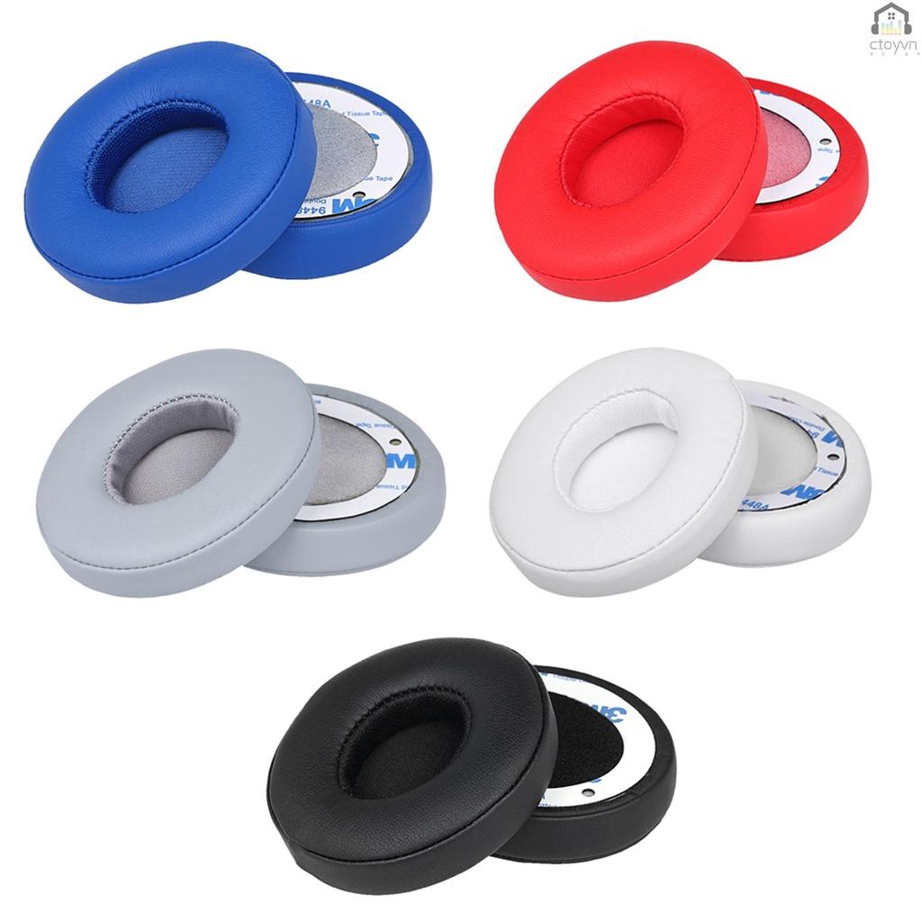 Set 2 miếng đệm tai nghe thay thế màu đen cho tai nghe không dây Beats Solo 2 / 3