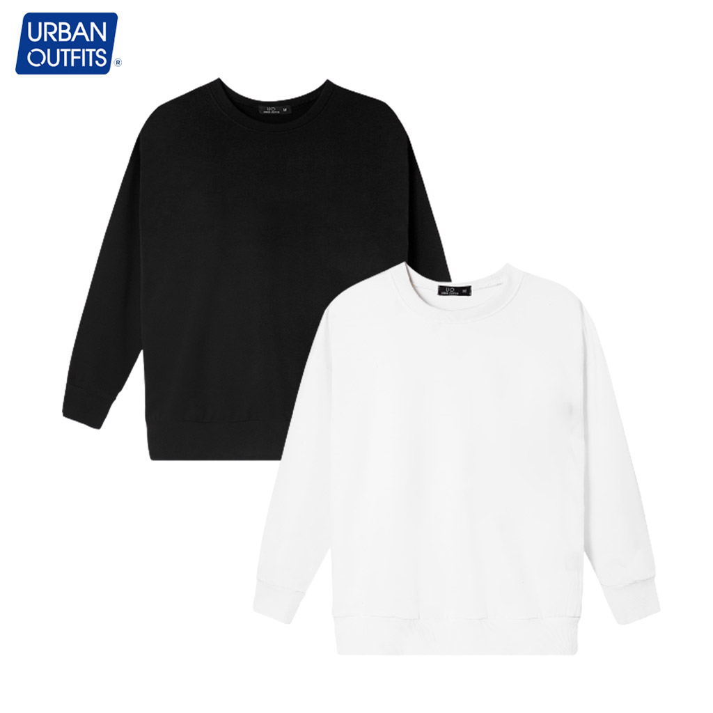 Áo Sweater Nam Nữ Tay Dài Form Rộng URBAN OUTFITS Cổ Tròn Kiểu Trơn SWO01 - Áo Thun Sweater Unisex Big Size 80kg 90kg 100kg Hàng Hiệu Chính Hãng Phong Cách Hàn Quốc Outfit Đi Chơi 100% Cotton