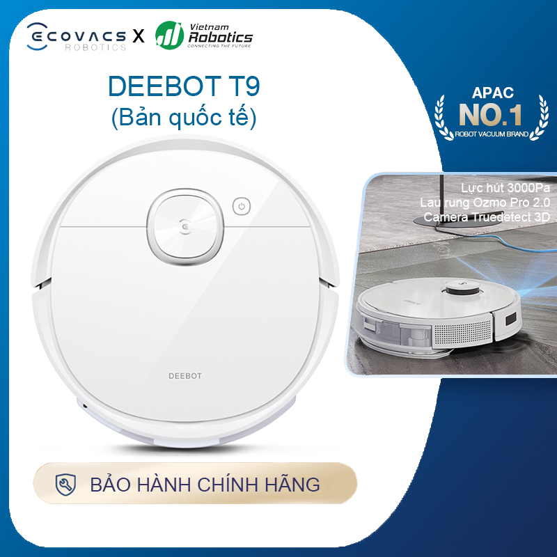 Robot hút bụi Ecovacs Deebot T9 - Hàng chính hãng