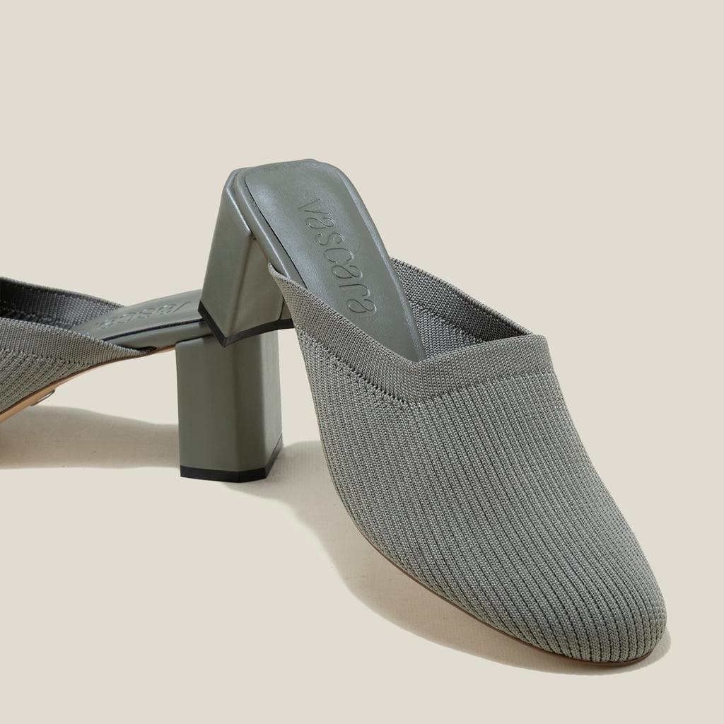 Vascara Guốc Mules Vải Knit - GNN 0203