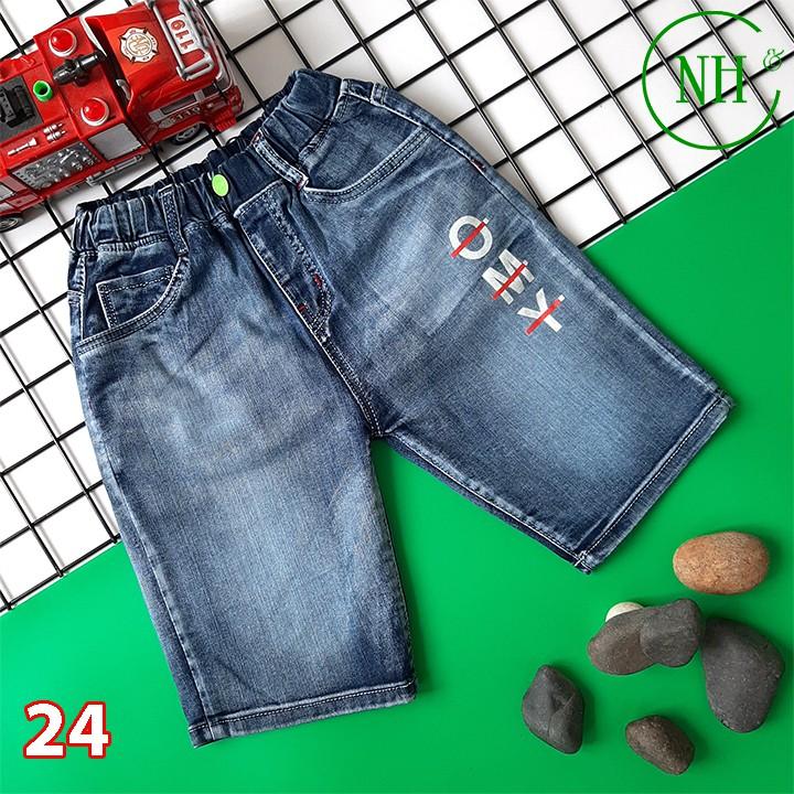 Quần short cho bé 25kg đến 45kg - quần short jean co giãn - NH Shop