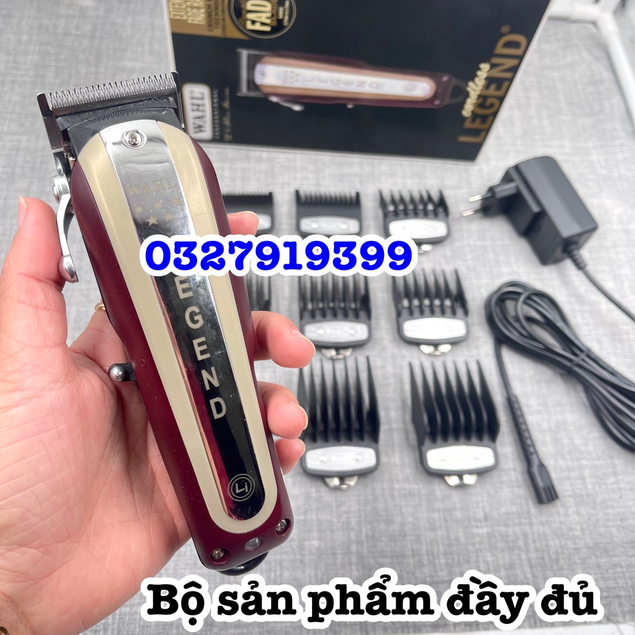 Tông đơ cắt tóc cao cấp WAHL Legend lưỡi kép - 8 cữ