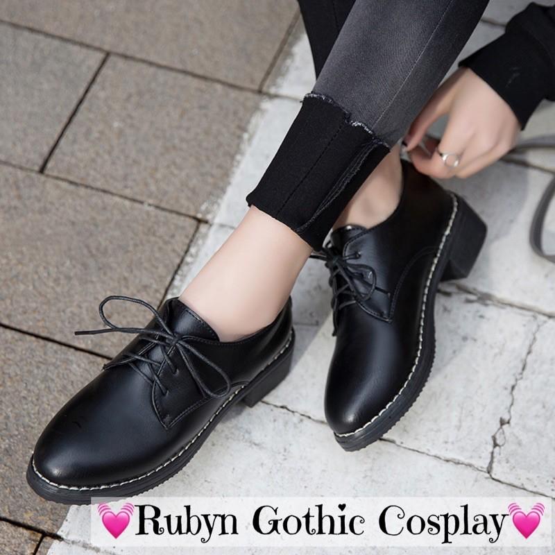 Giày Oxford đơn giản cosplay phong cách học sinh nhật bản ( NHÁM và BÓNG ) Size 35 - 40