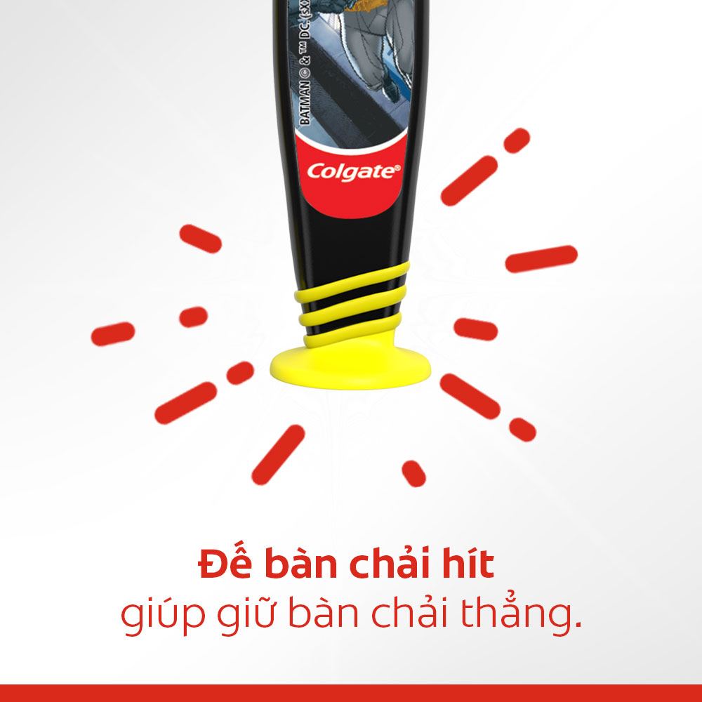 Bộ 2 kem đánh răng 40g và bàn chải Colgate cho trẻ em Batman