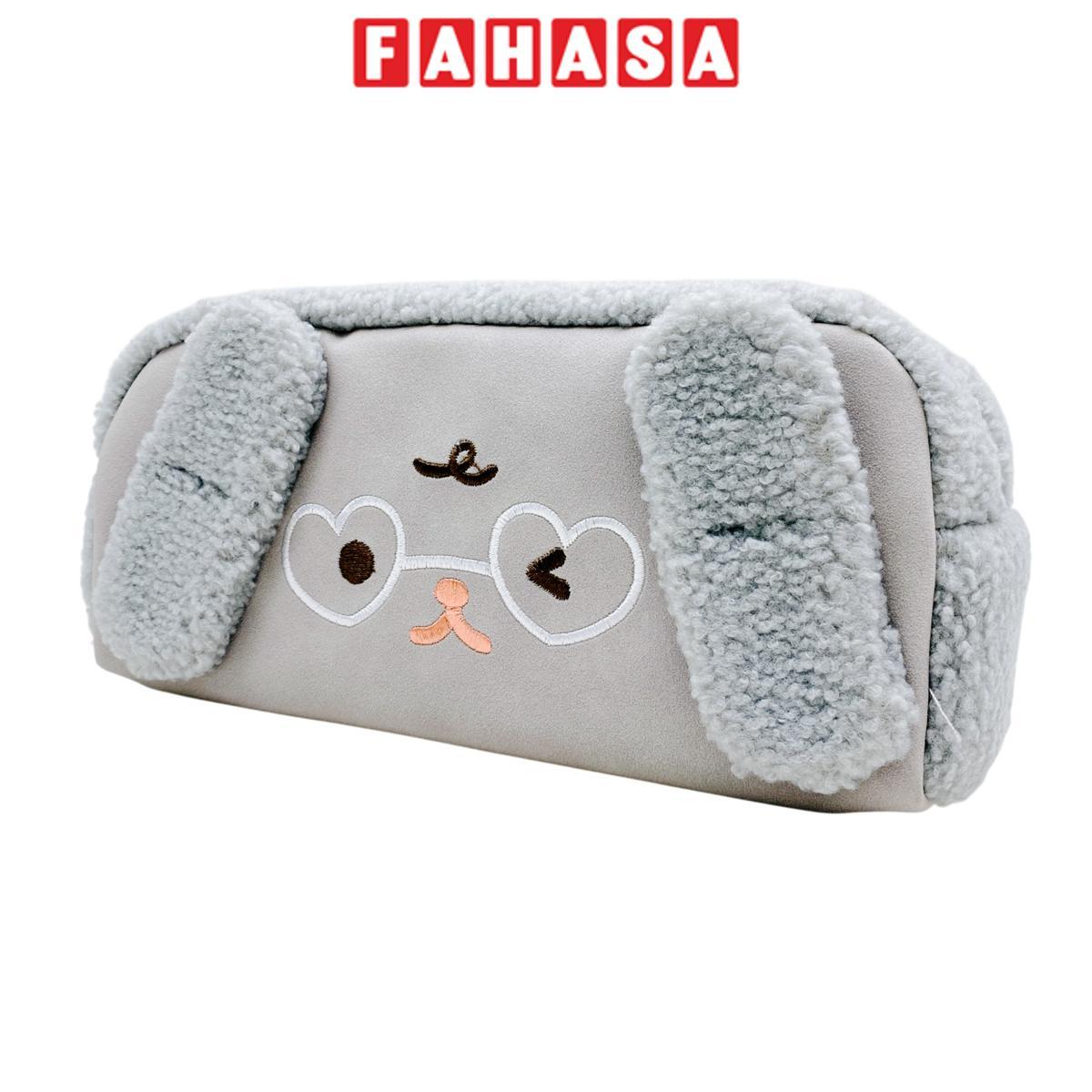 Bóp Viết Vải Thỏ Đeo Kính Xám - 7648