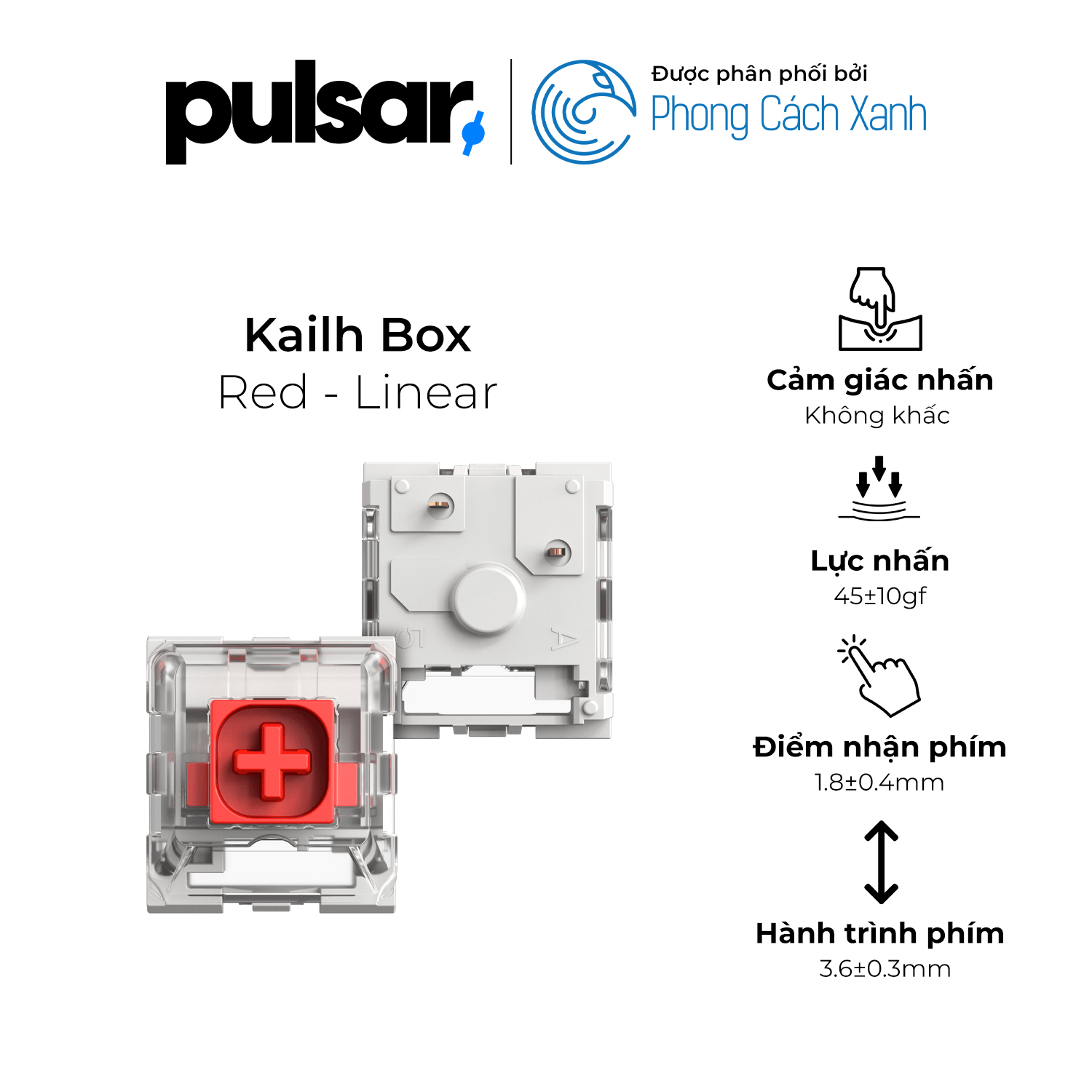 Switch cơ Pulsar - Kailh Box (gói 90) - Hàng Chính Hãng