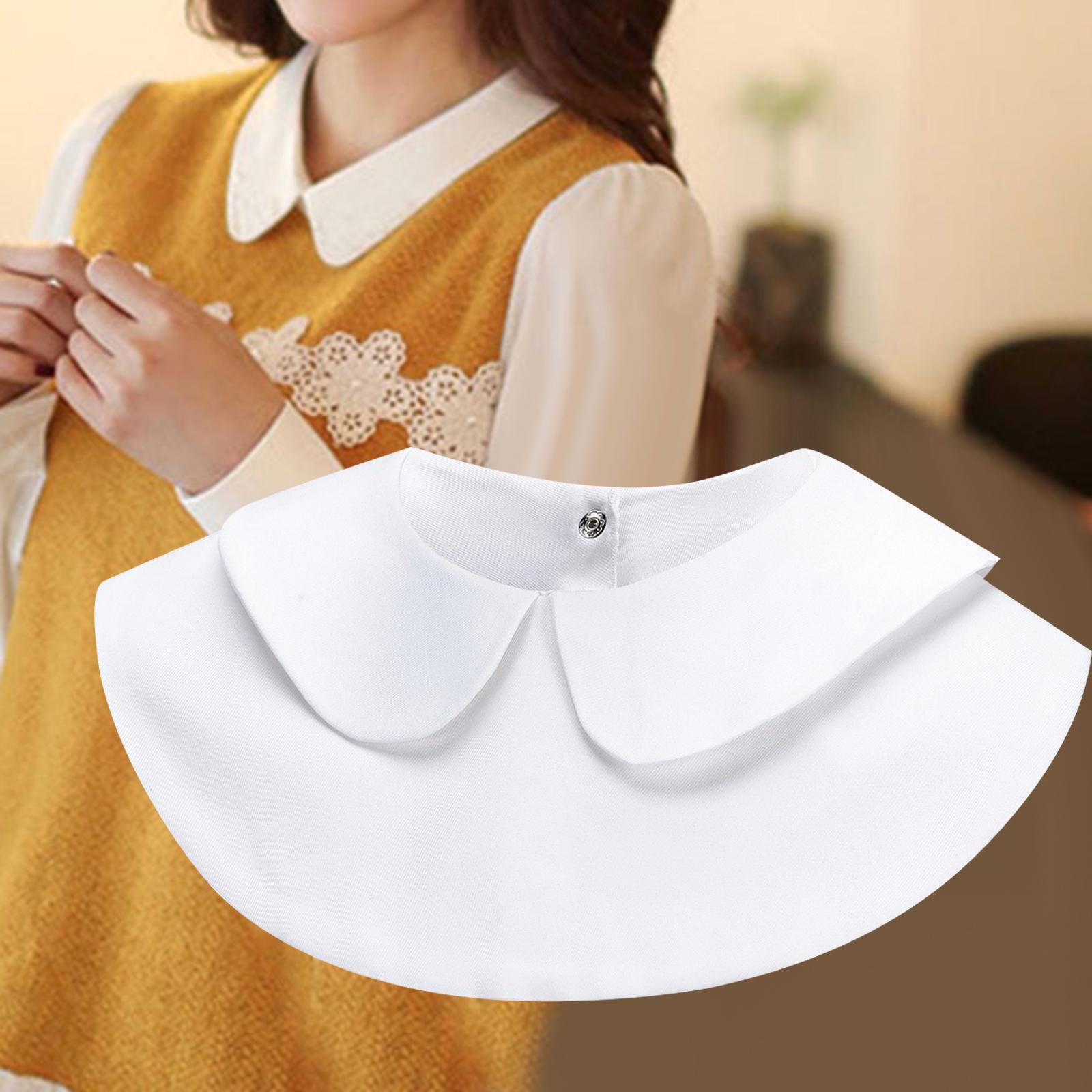 Women Girls Fake Collar Pullover Detachable Top for Shirt Blouse Cosplay