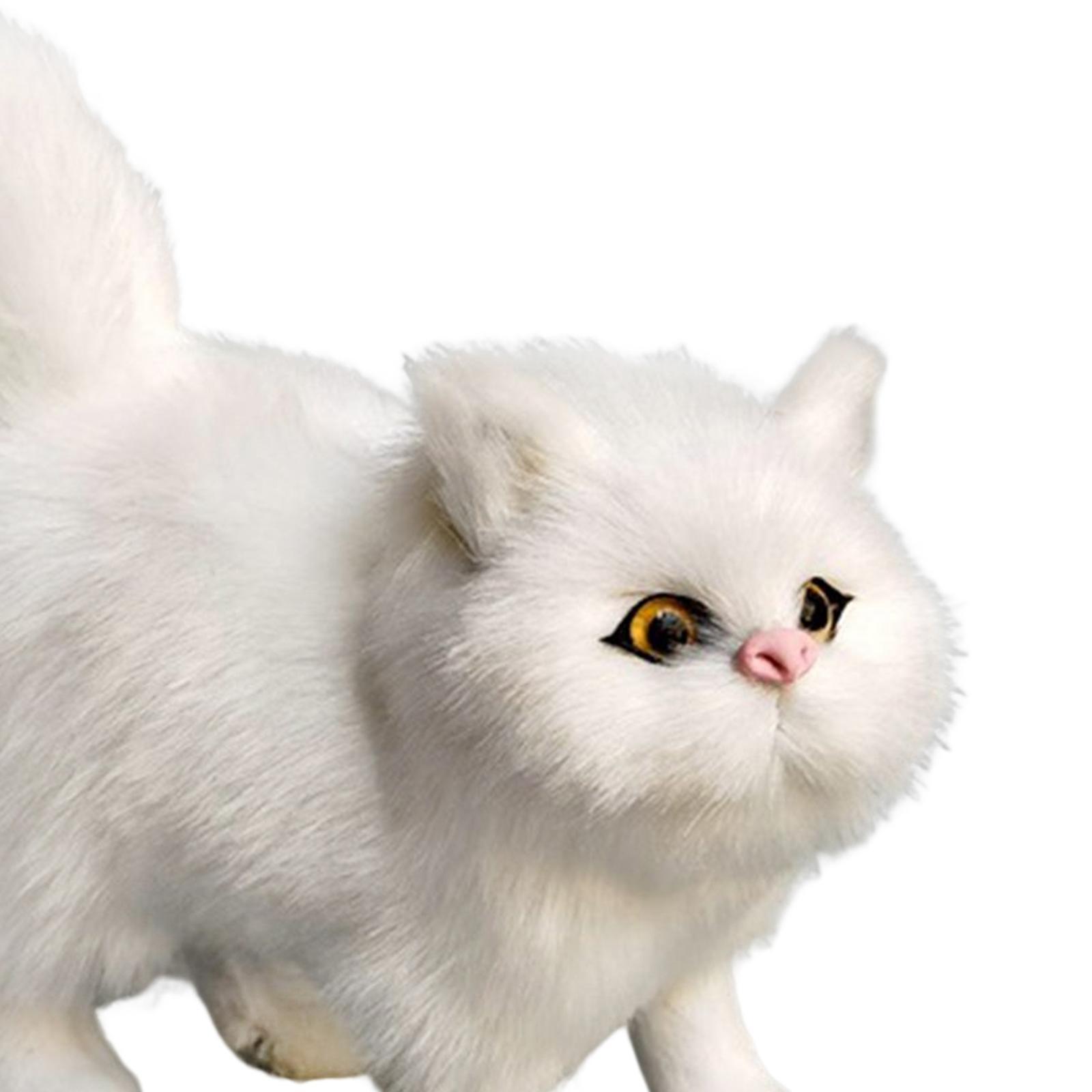 Miniature Simulation Cat Figures Birthday Gift for Dollhouse Desktop