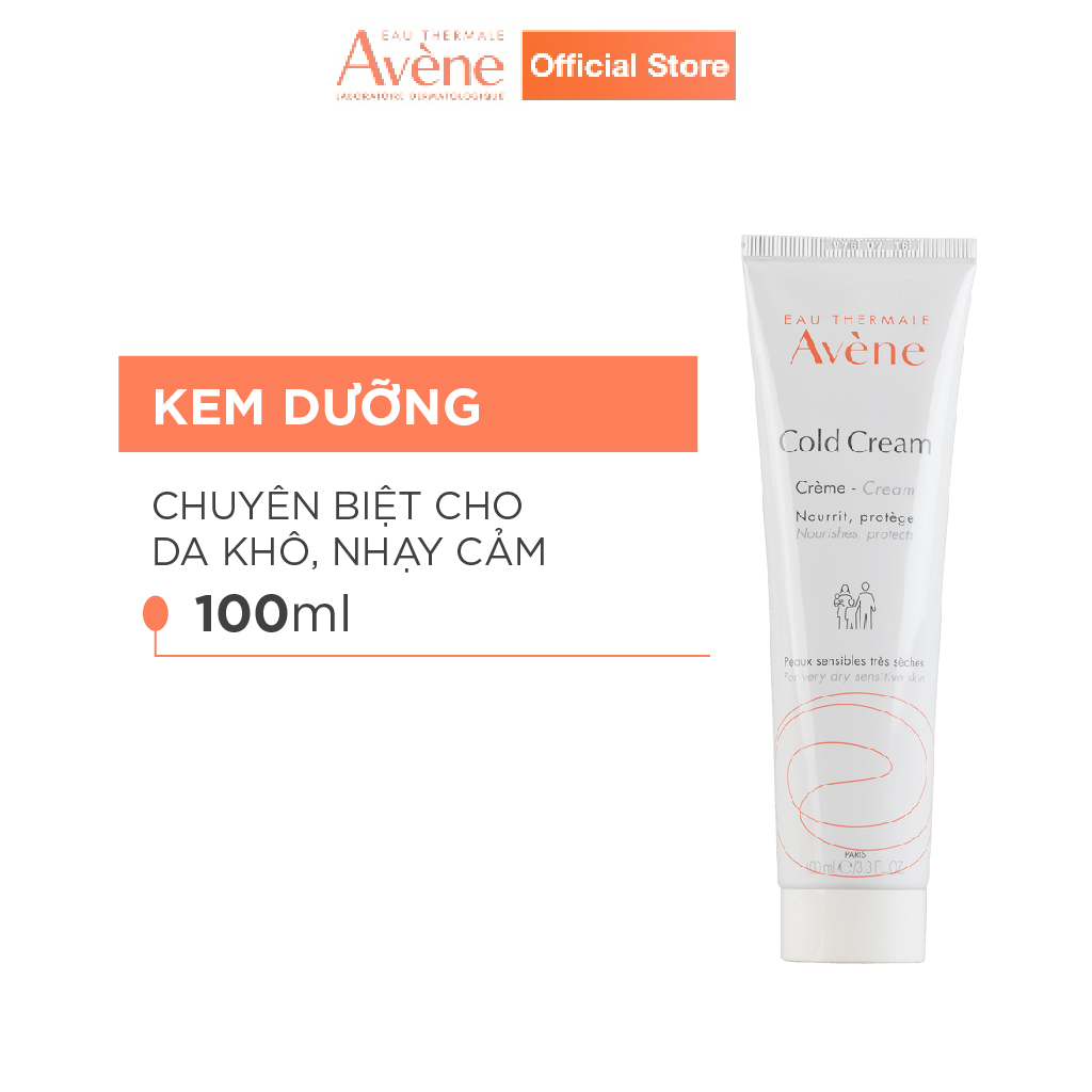 Kem dưỡng ẩm chuyên biệt dành cho da khô, nhạy cảm AVÈNE COLD CREAM 100ml