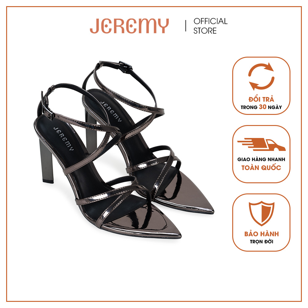 Giày Sandal nữ mũi nhọn quai đan chéo JEREMY SN0009