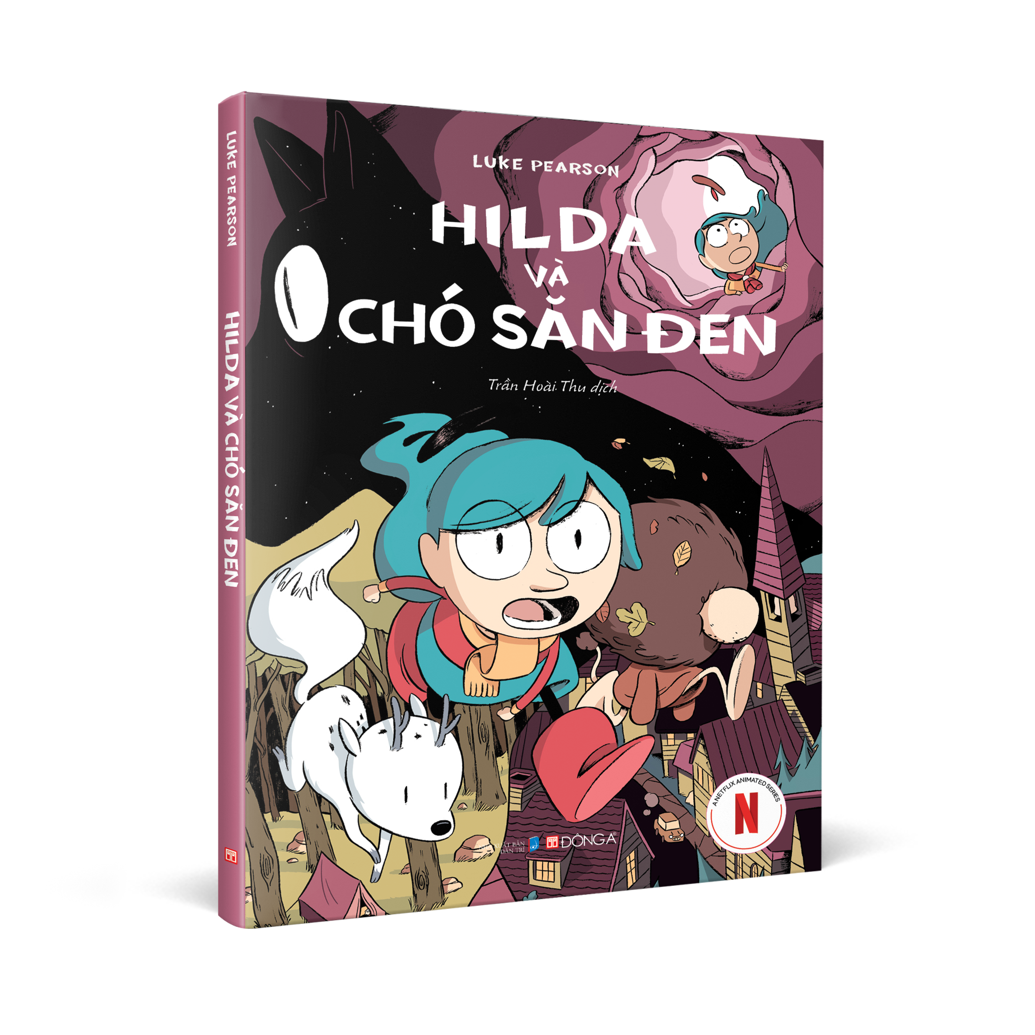 Hilda và chó săn đen