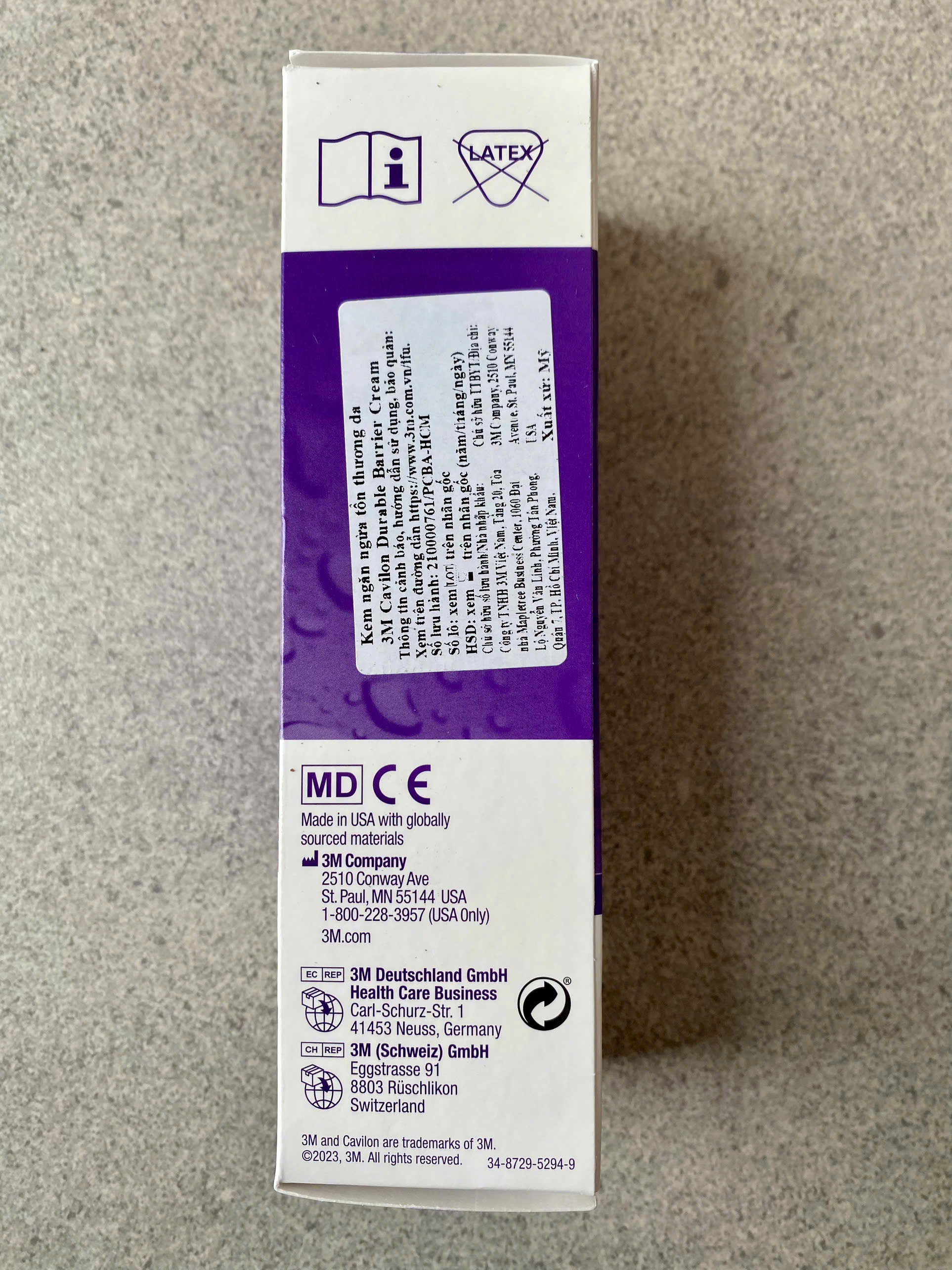 3M Kem bôi chống hăm/loét CAVILON CREAM 3392G 92g